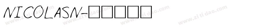 NICOLASN字体转换