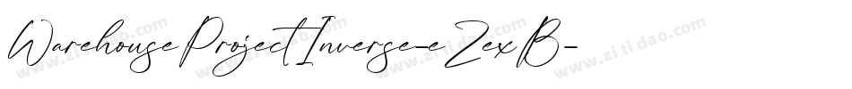 WarehouseProjectInverse-eZexB字体转换