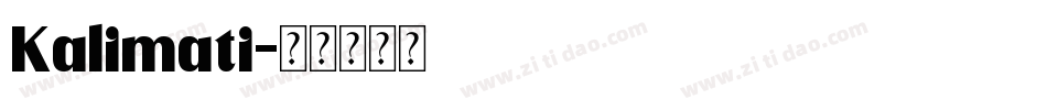 Kalimati字体转换