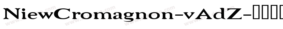NiewCromagnon-vAdZ字体转换