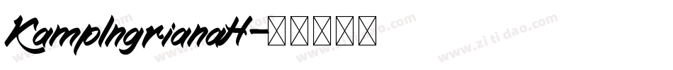 KampIngrianaH字体转换