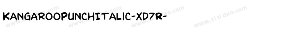 KangarooPunchItalic-xd7R字体转换