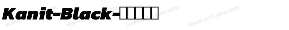 Kanit-Black字体转换
