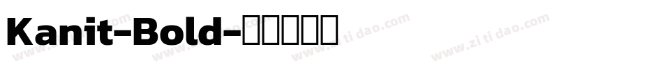 Kanit-Bold字体转换
