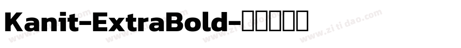Kanit-ExtraBold字体转换
