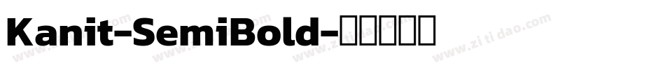 Kanit-SemiBold字体转换