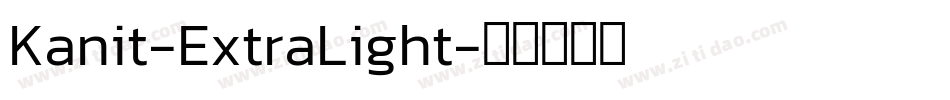 Kanit-ExtraLight字体转换