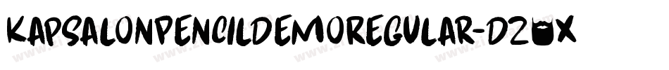 KapsalonPencilDemoRegular-DZ4x字体转换