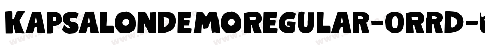 KapsalonDemoRegular-0Rrd字体转换