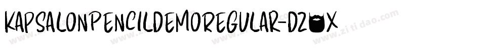 KapsalonPencilDemoRegular-DZ4x字体转换