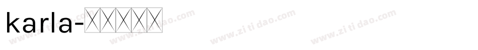 karla字体转换