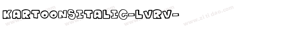 KartoonsItalic-lvrV字体转换