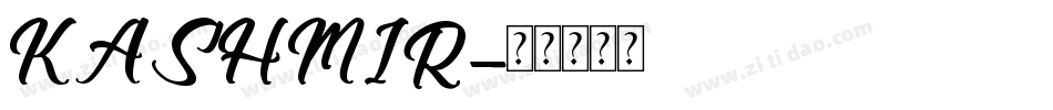 KASHMIR字体转换