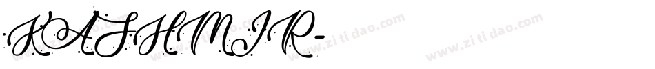 KASHMIR字体转换