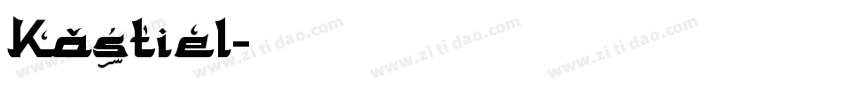 Kastiel字体转换