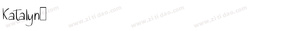 Katalyn字体转换