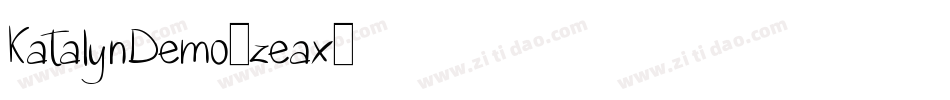 KatalynDemo-zEAX字体转换