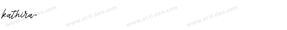 kathira字体转换