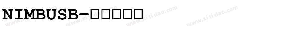 NIMBUSB字体转换