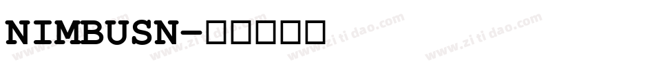 NIMBUSN字体转换