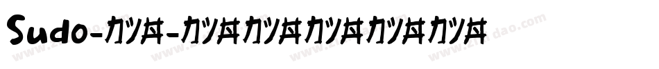 Sudo-4字体转换