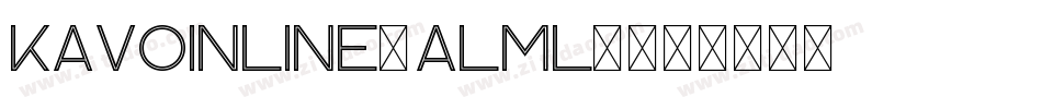 KavoInline-ALml2字体转换