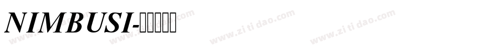 NIMBUSI字体转换