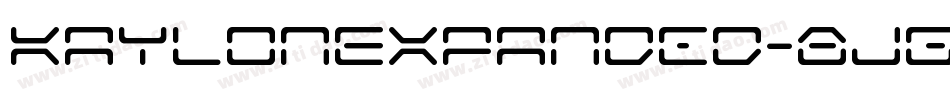 KaylonExpanded-8JGM字体转换