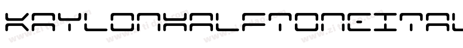 KaylonHalftoneItalic-2xpW字体转换