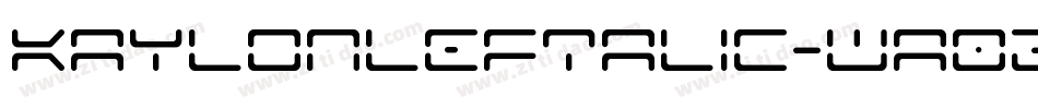 KaylonLeftalic-wa02字体转换