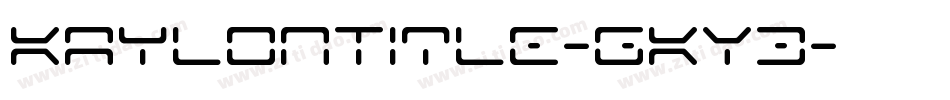 KaylonTitle-gKY3字体转换