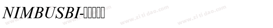 NIMBUSBI字体转换