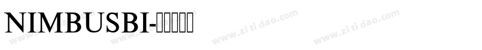 NIMBUSBI字体转换