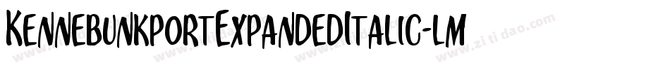 KennebunkportExpandedItalic-lmyw字体转换