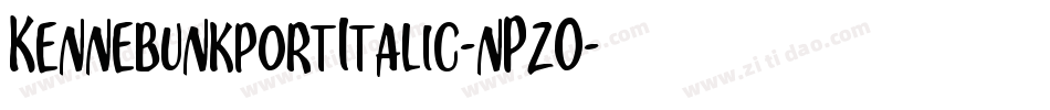 KennebunkportItalic-nPzO字体转换