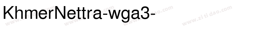 KhmerNettra-wga3字体转换