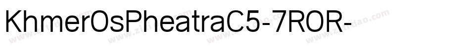 KhmerOsPheatraC5-7ROR字体转换