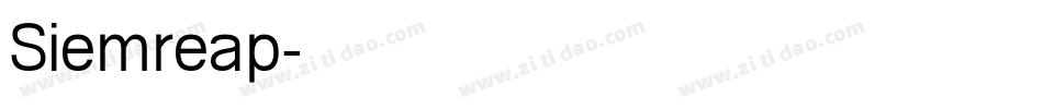 Siemreap字体转换