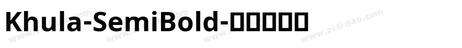 Khula-SemiBold字体转换