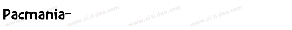 Pacmania字体转换