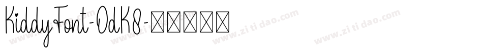 KiddyFont-OdK8字体转换