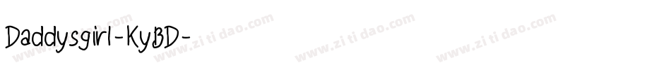 Daddysgirl-KyBD字体转换
