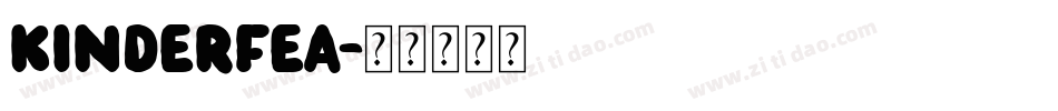 KINDERFEA字体转换
