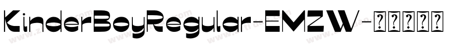 KinderBoyRegular-EMZW字体转换