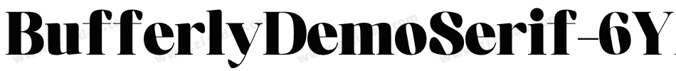 BufferlyDemoSerif-6Yx16字体转换