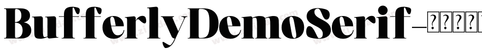 BufferlyDemoSerif字体转换 BufferlyDemoSerif字体转换