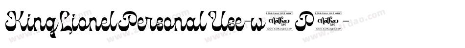 KingLionelPersonalUse-w0P8字体转换