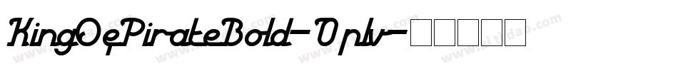 KingOfPirateBold-0plv字体转换