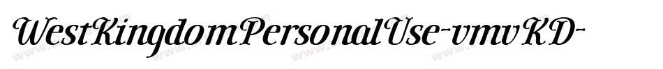 WestKingdomPersonalUse-vmvKD字体转换