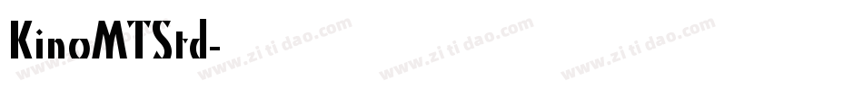 KinoMTStd字体转换